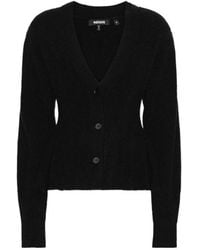 ROTATE BIRGER CHRISTENSEN - Peplum Ruffled Knit Cardigan - Lyst