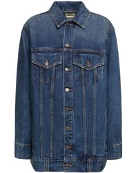 KHAITE - Long-Sleeved Button Denim Jacket - Lyst