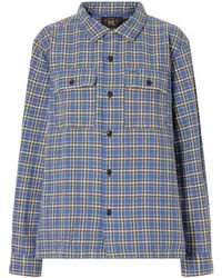 RRL - Checked Cotton-Twill Shirt - Lyst