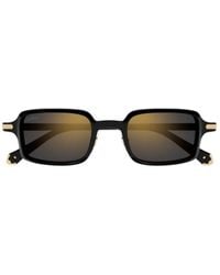 Cartier - Rectangular Frame Sunglasses - Lyst