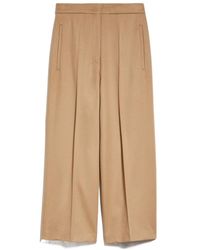 Max Mara - Studio High Waist Straight Leg Trousers - Lyst