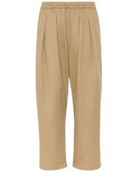 Maison Margiela - Pleated Wide-Leg Pants - Lyst