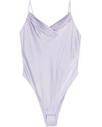 forte_forte - Silk Satin Bodysuit - Lyst