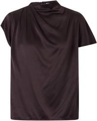 STAUD - Davina Silk-Blend Top - Lyst