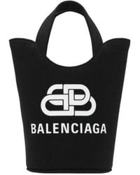 Balenciaga - Logo Canvas Xs Handbag - Lyst