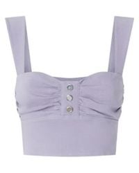 Pinko - Ruched-Detail Cropped Top - Lyst