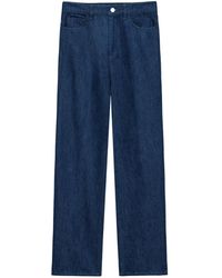 Theory - High-Waisted Straight Trousers - Lyst