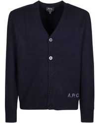 A.P.C. - Kenny Button-Up Cardigan - Lyst