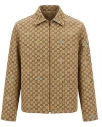 Gucci - Gg Monogrammed Zip-Up Jacket - Lyst