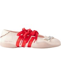 Simone Rocha - Ribbon Bow Flat Shoes - Lyst