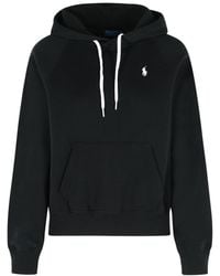 Polo Ralph Lauren - Logo Embroidered Drawstring Hoodie - Lyst