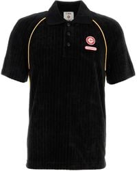 CASABLANCA - Rib Velour Raglan Polo - Lyst