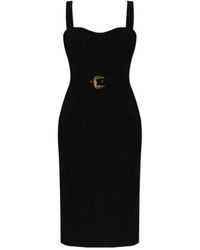 Versace Jeans Couture - Couture Sleeveless Belted Pencil Dress - Lyst