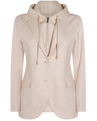 Eleventy - Drawstring Hooded Casual Jacket - Lyst