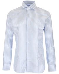 Barba Napoli - Culto Straight-Hem Striped Shirt - Lyst