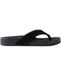 St. Agni - Suede Platform Thong Sandals - Lyst