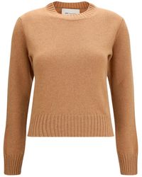 Ami Paris - Long-Sleeve Knit Top - Lyst