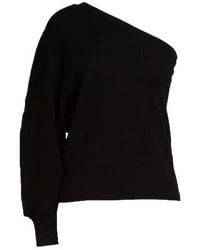 Max Mara - Solid Color Knit One-Shoulder Top - Lyst