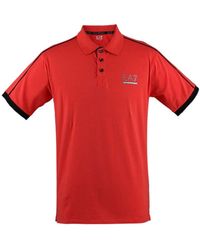EA7 - Logo Short-Sleeved Polo Shirt - Lyst