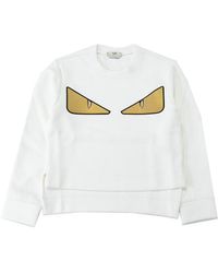Fendi - Long-Sleeved Round-Neck Sweater - Lyst