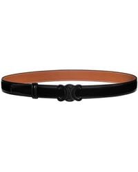 Celine - Triomphe Buckle Reversible Strap 25Mm - Lyst