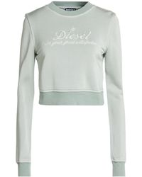 DIESEL - Solid Color Fleece Sweatshirt - Lyst
