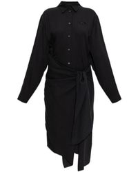 DIESEL - D-Iletta Button Knot Midi Dress - Lyst