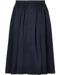 Adam Lippes - Flared High-Waisted Skirt - Lyst