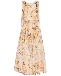 Zimmermann - Acacia Broderie Midi Dress - Lyst