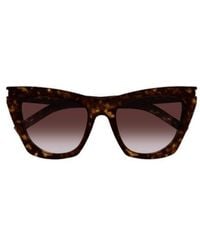Saint Laurent - Eyewear Kate Cat Eye Frame Sunglasses - Lyst