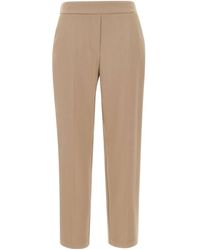 Kaos - Elastic-Waist Pressed-Crease Trousers - Lyst