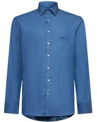 Etro - Pegaso Embroidered Long Sleeved Shirt - Lyst