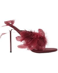 Paris Texas - Feather Embellished High Heels - Lyst