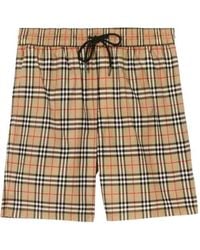 Burberry - Small Scale Check Drawcord Swim Shorts - Lyst