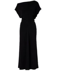 Vince - Draped One-Shoulder Midi Dress - Lyst