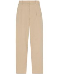 The Row - Lilas Cotton And Linen Blended Pants - Lyst