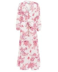 Melissa Odabash - Wisteria Floral Wrap Midi Dress - Lyst