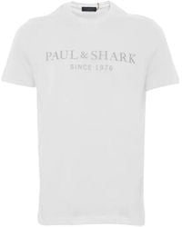 Paul & Shark - Logo Details T-Shirt - Lyst