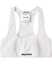 Miu Miu - Seamless Racerback Top - Lyst