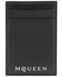 McQueen - Logo Printed Card Holder - Lyst