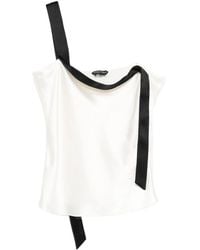 Tom Ford - Tuxedo Band Satin Camisole Top - Lyst