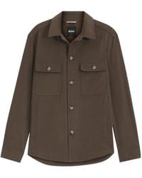 BOSS - Boss Button-Up Relaxed Fit Jacket - Lyst