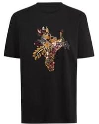 Etro - Cotton T-Shirt With Peacock Embellishment - Lyst