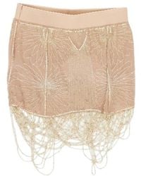 The Attico - The Embellished Mini Skirt - Lyst