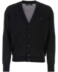 Versace - Medusa Head Embroidered Cardigan - Lyst