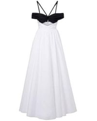Giambattista Valli - Cutout Ruched Off-Shoulder Cotton Gown - Lyst