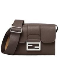 Fendi - Dark Leather Bag - Lyst