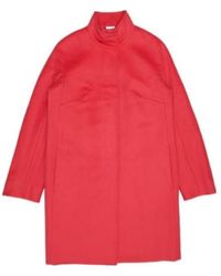Max Mara - Logo Long-Sleeved Coat - Lyst