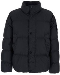 Stone Island - Logo Patch Bomber Jacket - Lyst