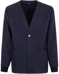 Herno - Button-Up V-Neck Cardigan - Lyst